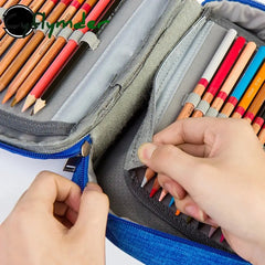 Cyflymder 1Pcs Multi-Function Pencil Bag 72 Slot Large Capacity Painting Pen Holder Storage Box