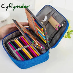 1PCS Multi-function Pencil Bag 72 Slot Large Capacity Painting Pen Holder Storage Box Zipper Bag Gadget Stationery Supplies NEW