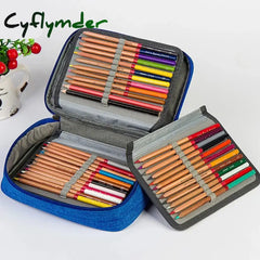 Cyflymder 1Pcs Multi-Function Pencil Bag 72 Slot Large Capacity Painting Pen Holder Storage Box