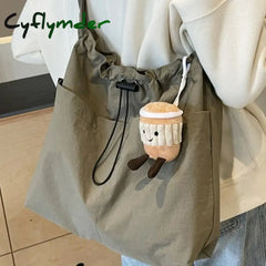 Cyflymder 2024 New Nylon Shoulder Bag Fashionable Shrinkage Anti Wrinkle Crossbody Lightweight