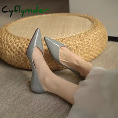 Cyflymder 2025 Brand Shoes Female Slip on Women’s High Heels Fashion Office & Career Pumps Women Pointed Toe Thin Heels