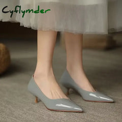 Cyflymder 2025 Brand Shoes Female Slip on Women’s High Heels Fashion Office & Career Pumps Women Pointed Toe Thin Heels