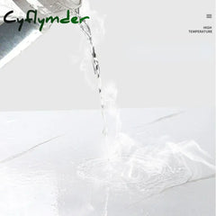 Cyflymder 20M Kitchen Countertop Cabinets Waterproof Pearlescent White Stickers Oil Proof Bathroom Renovation Self