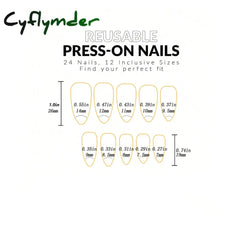Cyflymder 24PCS Medium Stiletto Pink Ballectcore Tip Press on Nails Full Cover Fake Nail Set For Girl Mother Women Gift