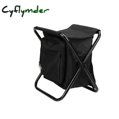 Cyflymder 3 In 1 Cooler Backpack Foldable Fishing Chair Portable With Fabric Bag Soft Sided For