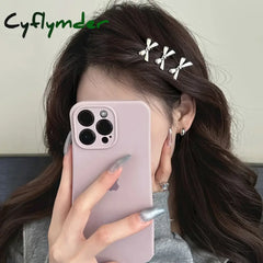Cyflymder 6 Pieces of Women’s New Golden Bow Mini Hairpins Sweet and Cool Girl Bangs Hairpins and Hair Accessories