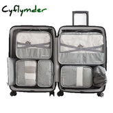 Cyflymder 7Pcs/Set High Quality New Oxford Cloth Ms Travel Mesh Bag In Luggage Organizer Packing
