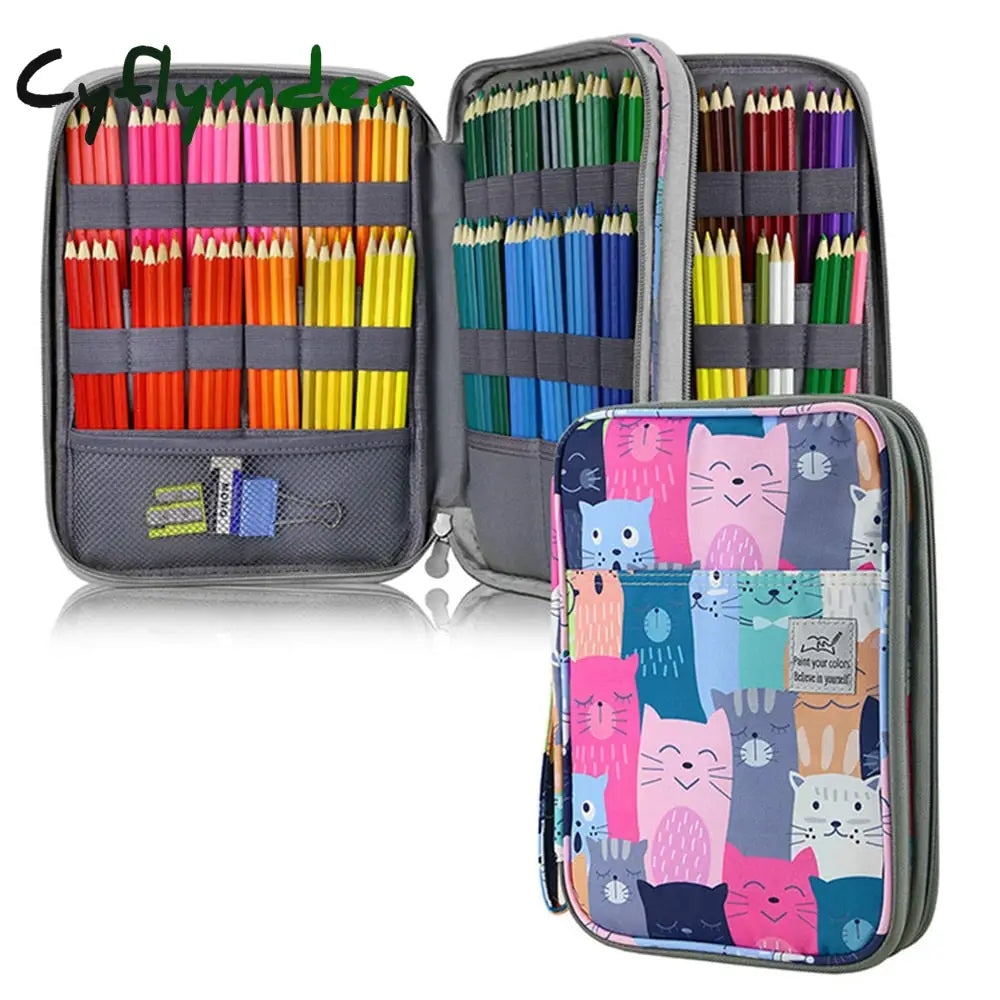 Cyflymder 96/192 Slots Pencil Case School Pencilcase For Girls Boys Pen Bag Large Capacity Penal