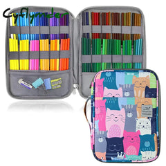 Cyflymder 96/192 Slots Pencil Case School Pencilcase For Girls Boys Pen Bag Large Capacity Penal