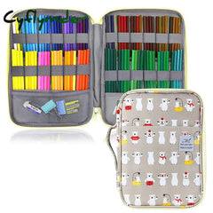 Cyflymder 96/192 Slots Pencil Case School Pencilcase For Girls Boys Pen Bag Large Capacity Penal