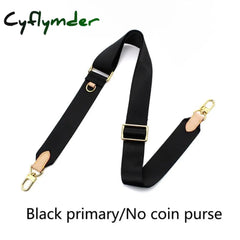 Cyflymder Adjustable Canvas Bag Strap Plus Coin Purse Leather Cowhide Women Luxury Replace Webbing