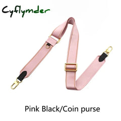 Cyflymder Adjustable Canvas Bag Strap Plus Coin Purse Leather Cowhide Women Luxury Replace Webbing