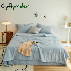 Amazing Quality Silk Solid Color Home Bedding Set Duvet Cover Pillow Case Bed Sheet Quilt Cover Set