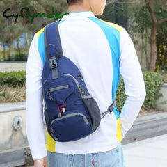Cyflymder Anti-Theft Waterproof Shoulder Backpack Sling Chest Crossbody Bag Cover Pack Rucksack Bicycle Sport Carry on