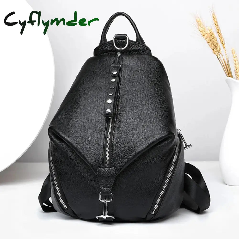 Anti-theft Women Backpacks 100% Genuine Leather Travel Backpacks Large Capacity Schoolbag For Girls New Design Backpack