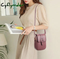 Cyflymder Authentic Leather Tactile Feel Pu Women’s Bags Mobile Phone New Women Shoulder