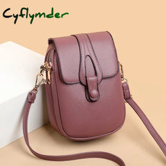 Cyflymder Authentic Leather Tactile Feel Pu Women’s Bags Mobile Phone New Women Shoulder