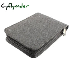 BACK TO SCHOOL 4 Colors Pen Pouch Pencil Case Bag Gray Available for 10 Fountain Pen / Rollerball Pen Case Holder Storage Organizer Waterproof