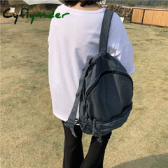 Cyflymder Back To School Canvas Backpacks For Women And Men Casual College Students Laptop Backpack