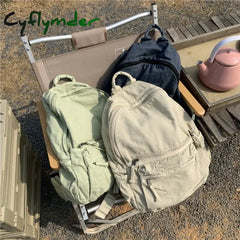 Canvas Backpacks for Women and Men Casual College Students Laptop Backpack Leisure Outdoor Hiking Camping Travel Women Men Bag