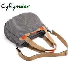Cyflymder Back To School Canvas Hobos Bag Women Handbags Female Designer Large Capacity Leisure
