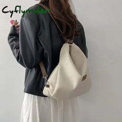 Cyflymder Back To School Canvas Tote Bag Women’s New High Capacity And Minimalist College Style