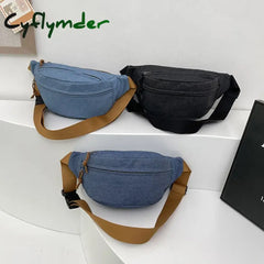 Cyflymder Back To School Casual Corduroy Belt Bags For Women Fashion Fanny Pack Female Banana Waist