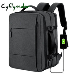 Cyflymder Back To School Classic Travel Backpack Men Business School Expandable Usb Bag Large