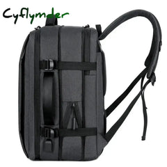 Cyflymder Back To School Classic Travel Backpack Men Business School Expandable Usb Bag Large