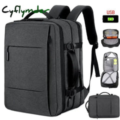 Classic Travel Backpack Men Business Backpack School Expandable USB Bag Large Capacity Laptop Waterproof Fashion Backpack