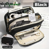 BACK TO SCHOOL Cute Multi Layer Pencil Case Pouch, Large Capacity Pen Case Bag,Durable Stationery Storage Bag For Students, School&Office