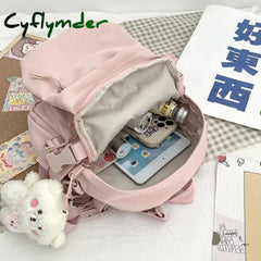 Cyflymder Back To School Fashion Kawaii Mini Backpack Women Shoulder Bag For Teenage Girls