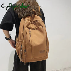 BACK TO SCHOOL Fashion Women Canvas Leisure Mochila Lovers Travel Bag Teen Bookbag for Girls Boys Backpack High School Rucksack Solid
