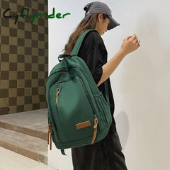 Cyflymder Back To School Fashion Women Canvas Leisure Mochila Lovers Travel Bag Teen Bookbag For