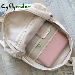 Cyflymder Back To School Female Department Plaid Backpacks For Women Waterproof School Backpack Bag