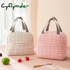 Cyflymder Back To School Ins Fashion Tote Lunchbox Thermal Bag Women Men Bento Storage Insulated