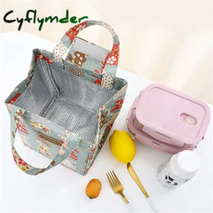Cyflymder Back To School Insulated Thermal Cooler Bag Lunch Bag Foods Drink Storage Leakproof