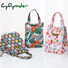Cyflymder Back To School Insulated Thermal Cooler Bag Lunch Bag Foods Drink Storage Leakproof
