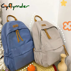 Cyflymder Back To School Kawaii Large-Capacity All-Match Backpack Korean Version Simple Storage Bag