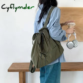 Korean Drawstring Backpacks Shoulder Bag Large Capacity Nylon School Women Backpack Causal Travel Commuter Tote Bags for Women