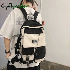 Cyflymder Back To School Korean Schoolbag Female Student Backpack Large Capacity Fashion Boy