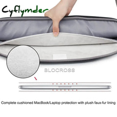 Cyflymder Back To School Laptop Sleeve Case For Macbook Air15 Pro 13 14 15 16 Inch Waterproof Pouch