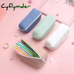 BACK TO SCHOOL Large Capacity Pencil Case Cartucheras Escolares Pencil Cases Pu Leather Pencil Pouch Kalemlik School Supplies Pencilcase