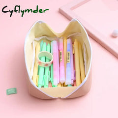 Cyflymder Back To School Large Capacity Pencil Case Cartucheras Escolares Cases Pu Leather Pouch