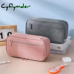 Large Capacity Pencil Case Estuches Escolares Pencilcase Stationery Solid Color Trousse Kalemlik School Supplies Pencil Pouch