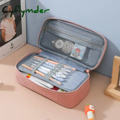 Cyflymder Back To School Large Capacity Pencil Case Estuches Escolares Pencilcase Stationery Solid