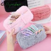 BACK TO SCHOOL Large Capacity Pencil Case Kawaii Stationery Pen Case Estuches Escolares Plush Pencil Pouch School Supplies Trousse Pencilcase