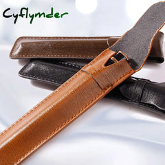 Cyflymder Back To School Leather Pen Bag Color Options Fountain Pouch Pencil Holder Handmade