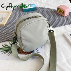 Cyflymder Back To School Mini Crossbody Bag For Women Fashion Small Female Canvas Shoulder Bags