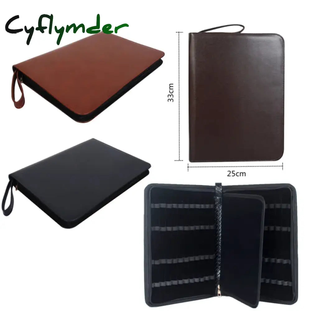 BACK TO SCHOOL New leather Large Capacity Fountain Pencil Case 48 Slots Pen Bag Writing Holder Supplies Accessories